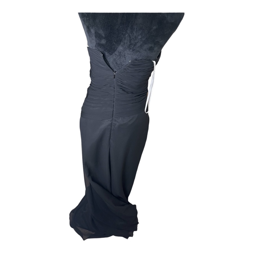 Belsoie Strapless Side draped Maxi Formal Dress/ Gown Size 8 - Picture 3 of 5